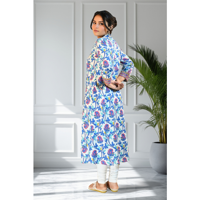 Vibrant Multicolor Cotton Kurta