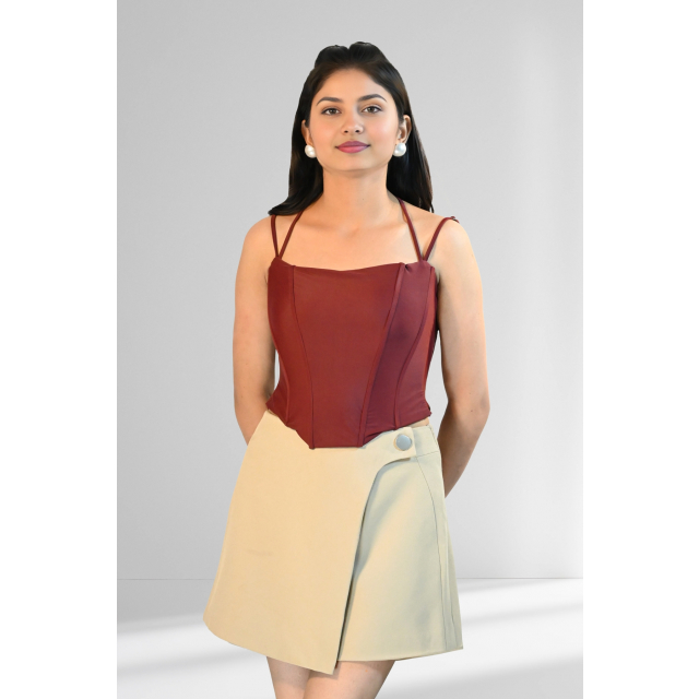 Maroon Muse Corset