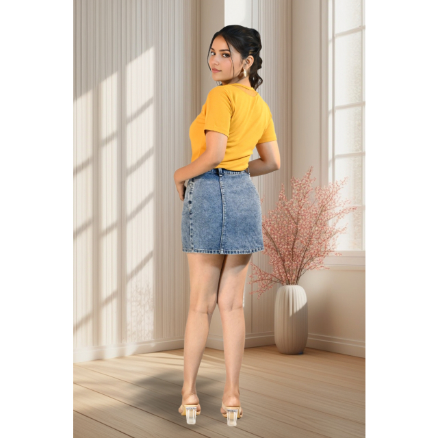 Mustard Yellow Basic Regular Top