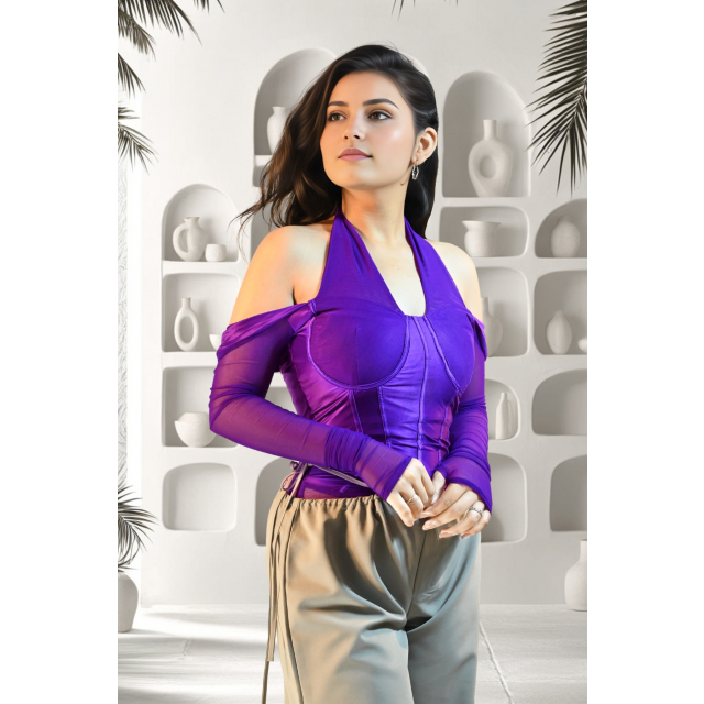 3D Bodysuit with Lycra and Soft Net Details